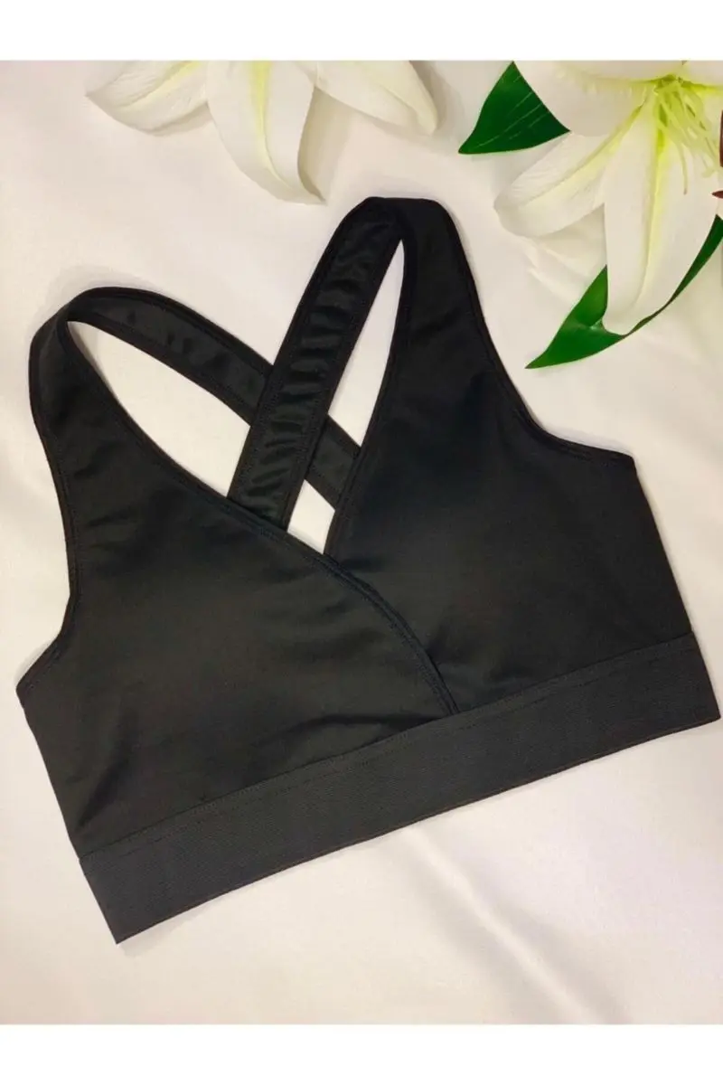 

Спортивный бюстгальтер с запахом на спине