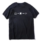 Забавная программирующая Мужская футболка COOLMIND из 100% хлопка с коротким рукавом, забавная Мужская футболка с круглым вырезом, хлопковая программирующая Мужская футболка