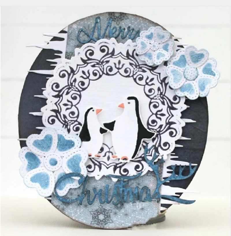 

Flower heart Metal Cutting Dies Stencil for DIY Scrapbooking Embossing Paper Cards Decorative Craft Diecuts