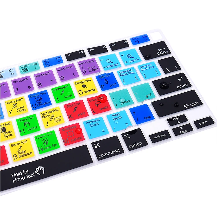 Чехол HRH для клавиатуры Adobe Pholoshop с горячими клавишами чехол MacBook 2020 Новинка 13 3 Air