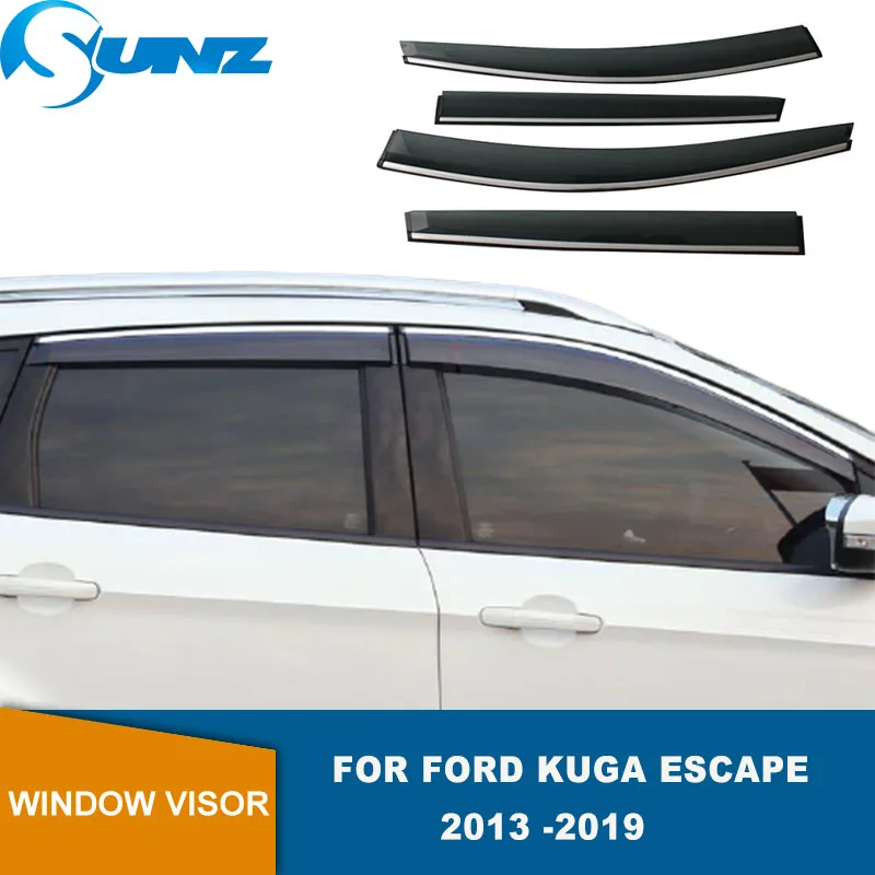 

Side Window Deflectors For Ford Kuga Escape 2013 2014 2015 2016 2017 2018 2019 Smoke Car Wind Deflector Sun Rain Guards SUNZ