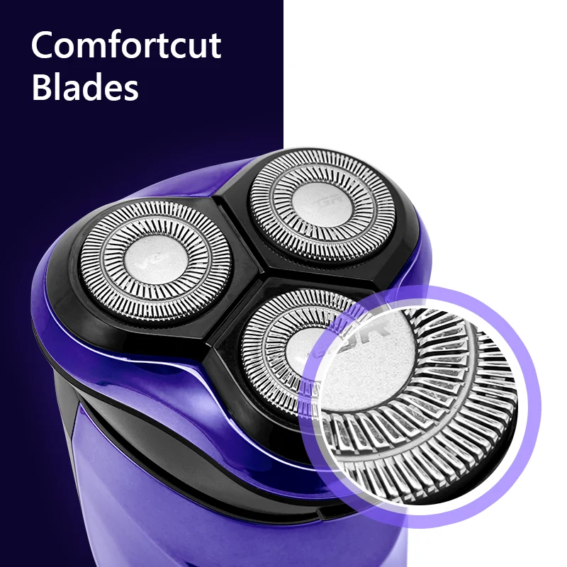 Мужская бритва триммер для бороды со светодиодным дисплеем мужчин электрическая