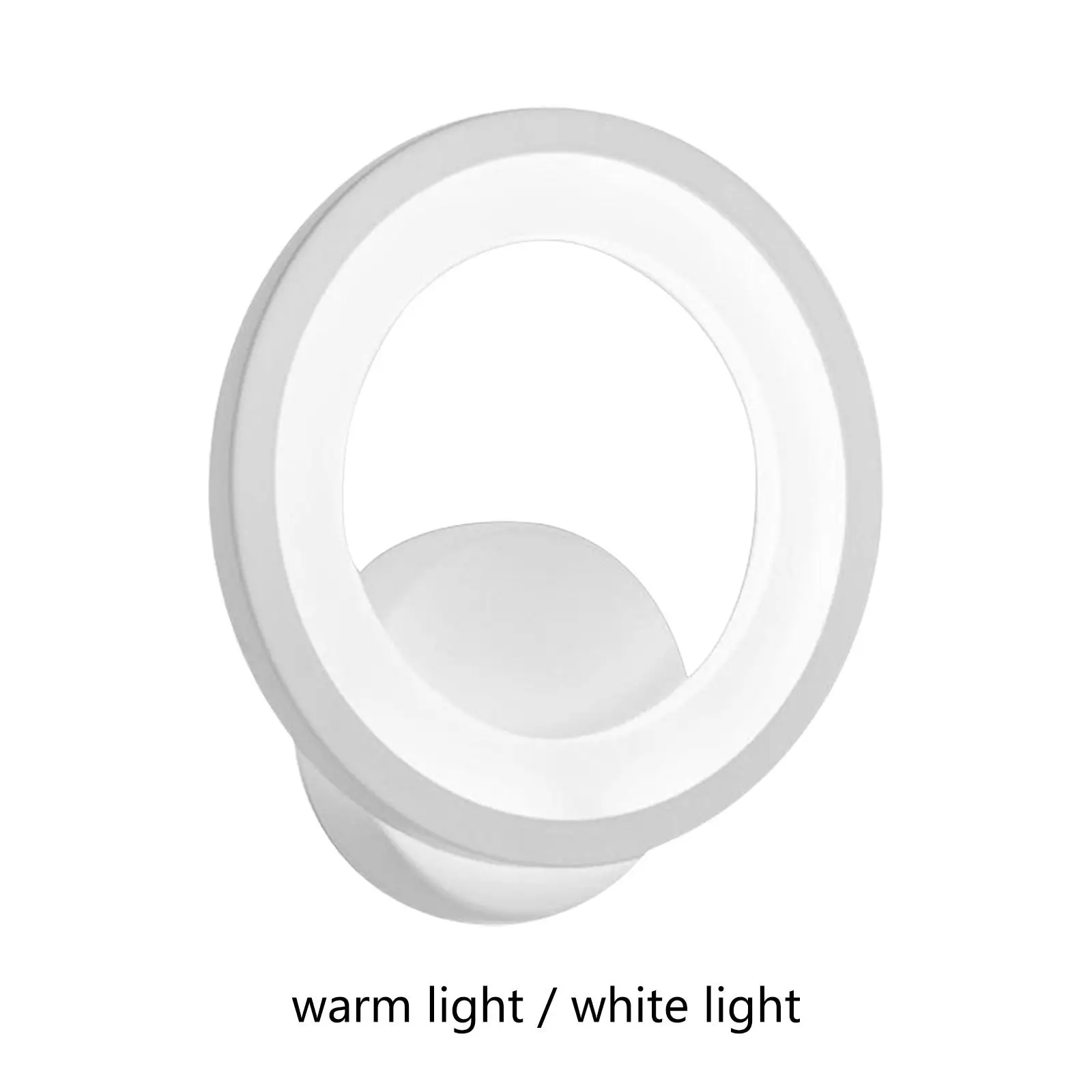 

LED Wall Sconce Lighting Fixture Round Acrylic Lampshade Simple Wall Mounted Lamp for Indoor Bedside Stairs Bedroom Corridor