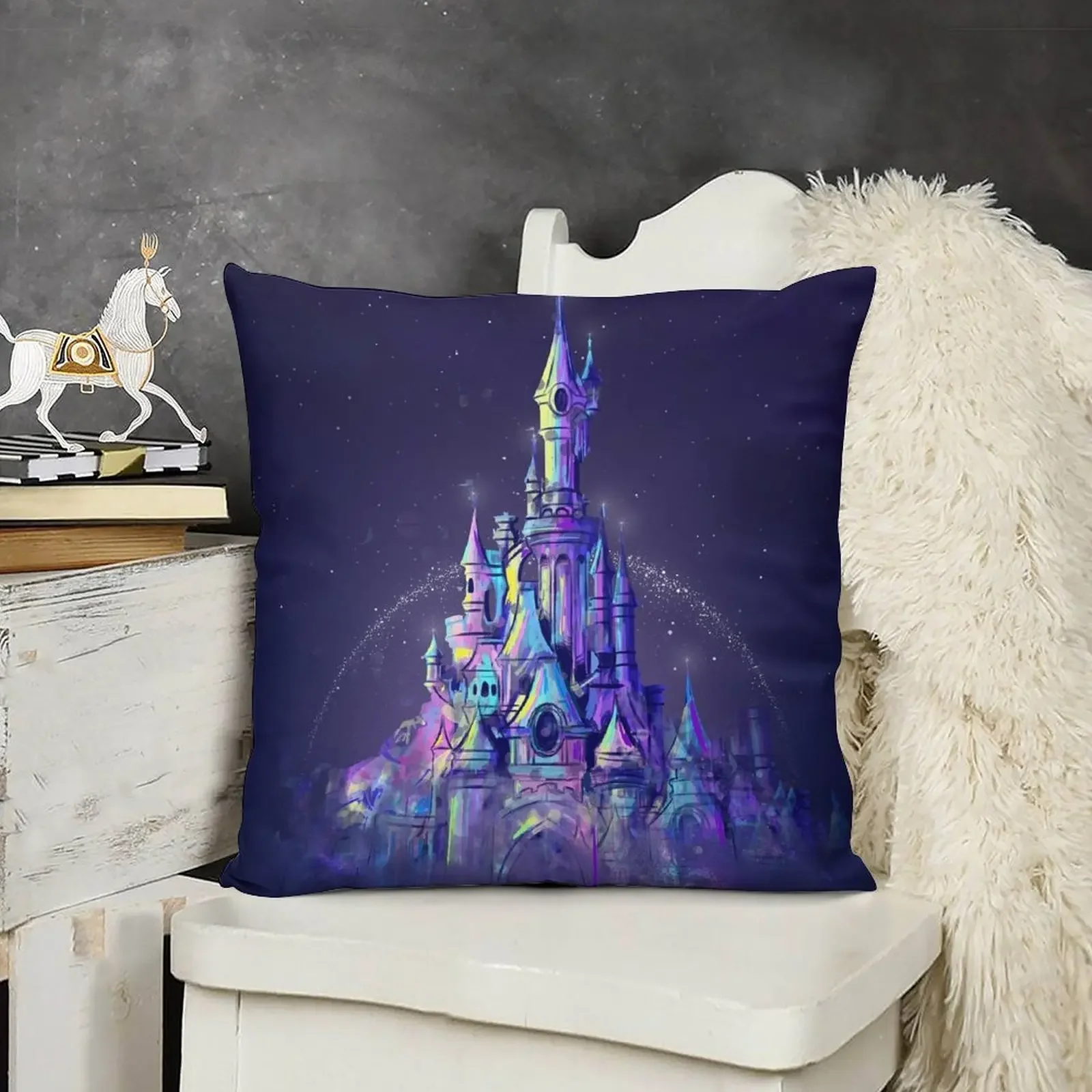 Волшебная принцесса сказочный замок королевство декоративная подушка роскошные