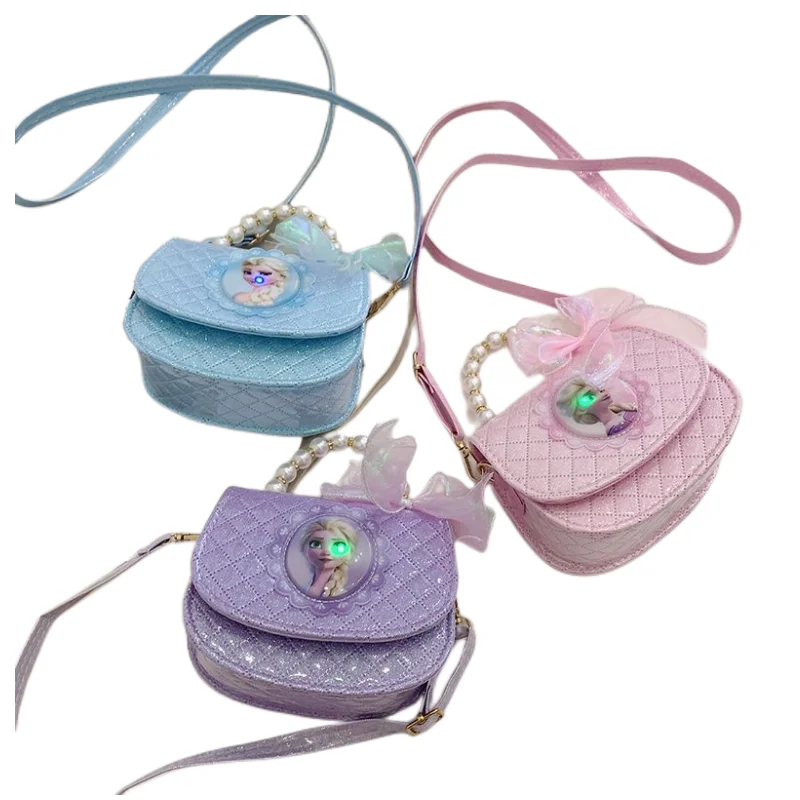

Милые детские милые персонализированные модные вместительные светящиеся сумки-мессенджеры с изображением героев мультфильмов «Холодное сердце» для девочек и принцесс