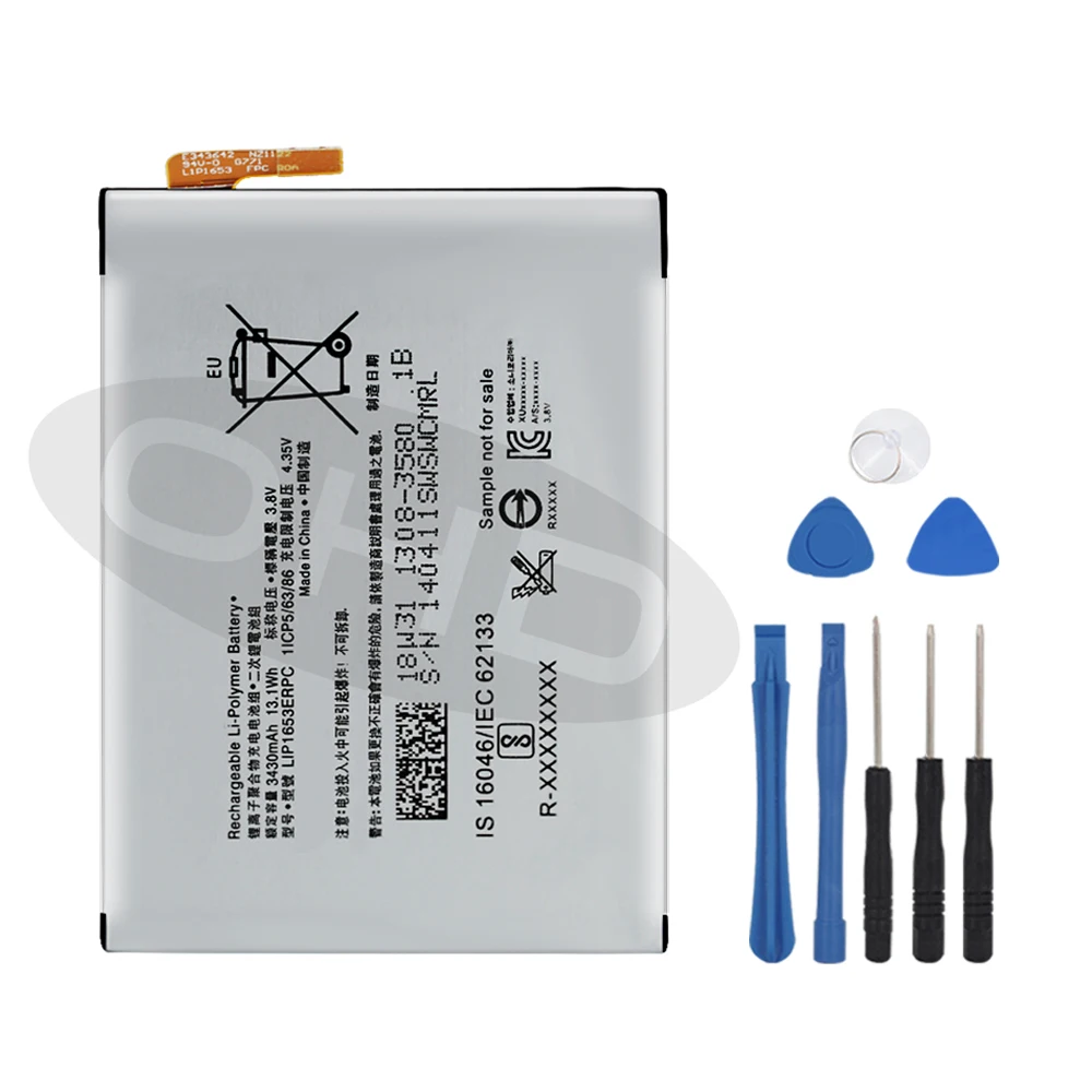 

OHD High Quality Replacement LIP1653ERPC Battery For SONY Xperia XA2 Ultra G3421 G3412 XA1 Plus Dual H4213 Phone Battery 3430mAh