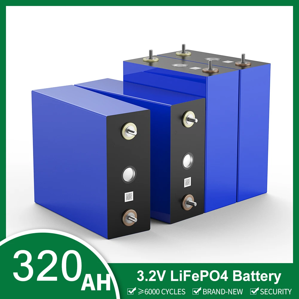 

3.2V 320AH Lifepo4 Battery Brand New Grade A Rechargeable Lithium Iron Phosphate Battery DIY 12V 24V 48V RV Boat Solar Storage
