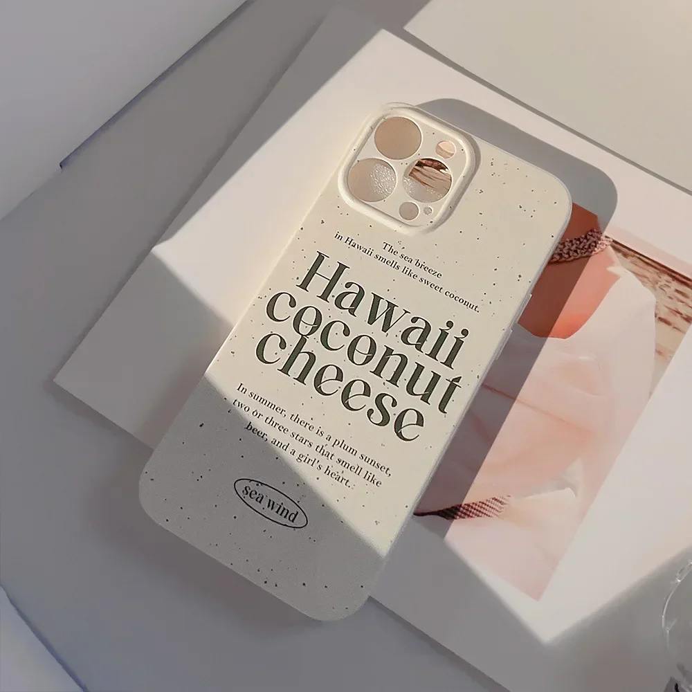 Чехол для телефона с изображением гавайского кокосового сыра морского ветра iPhone