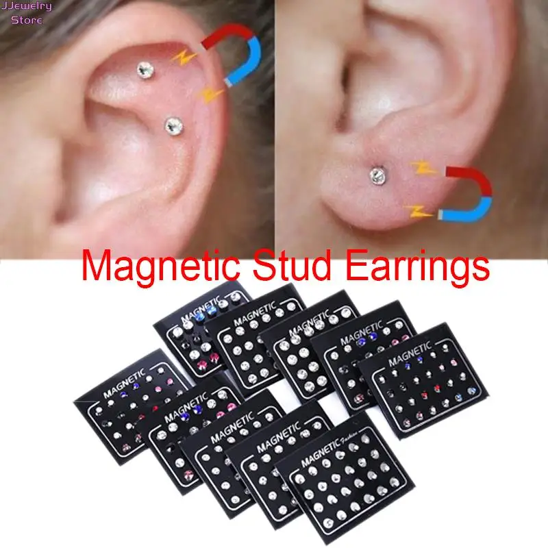 24 шт./набор, круглые серьги-гвоздики из нержавеющей стали | AliExpress