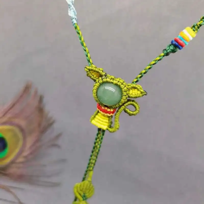 

Sweet Original Pure Handwoven Cat Fish Pendant Necklace Fashion Women Couple Festival Party Jewelry Gift