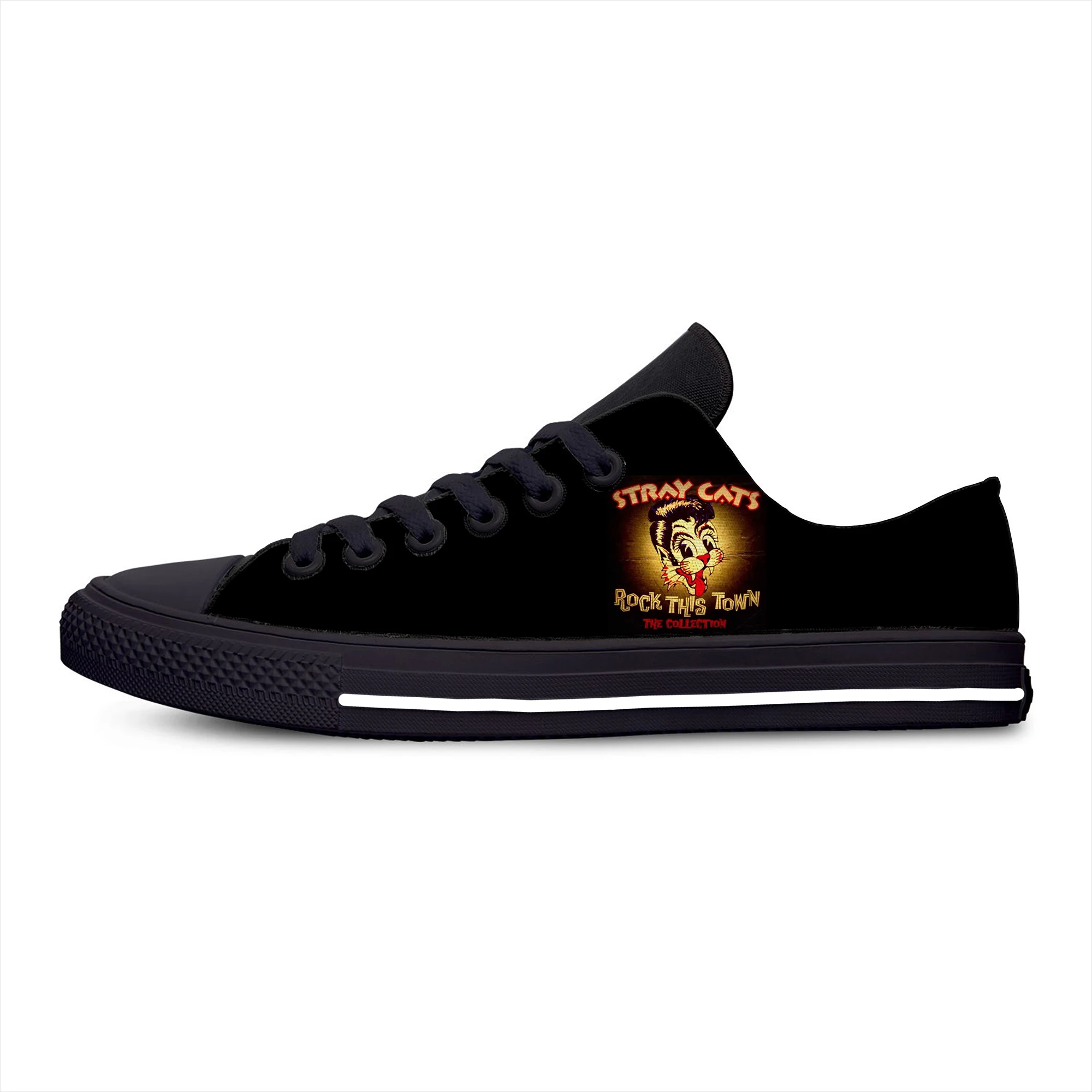 

Hot Cats Rock Band Stray Cool Funny Fashion Classic Casual Shoes Breathable Men Women Sneakers Low Top Lightweight Board Shoes