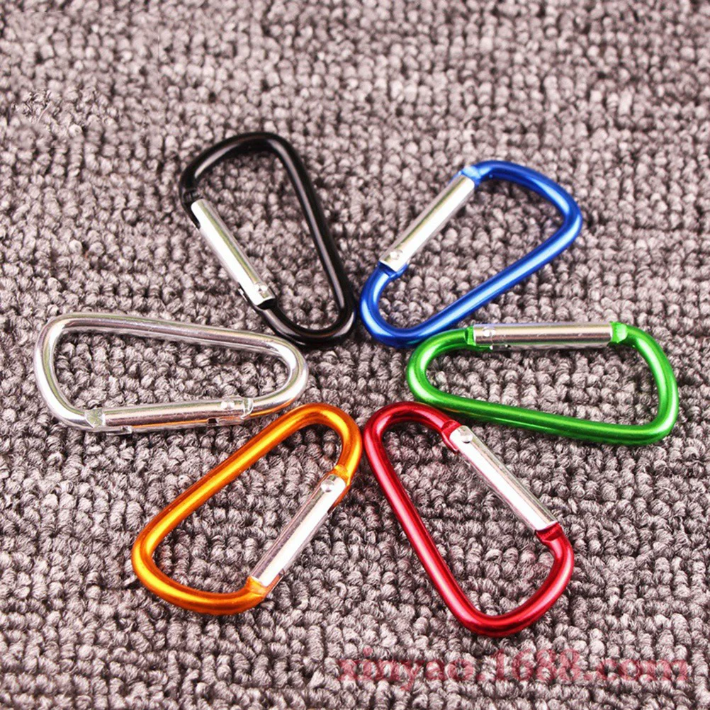 10 шт. D-образный карабин из алюминиевого сплава сверхмощный легкий