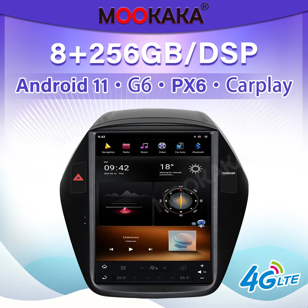 

For Hyundai ix35 2009-2016 Android 11 Car Multimedia Player Auto Radio GPS Navigation Audio Stereo