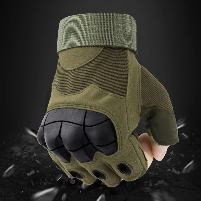 Купи Army Military Tactical Gloves Paintball Airsoft Hunting Shooting Outdoor Riding Fitness Hiking Fingerless Gloves For Men M L XL за 367 рублей в магазине AliExpress