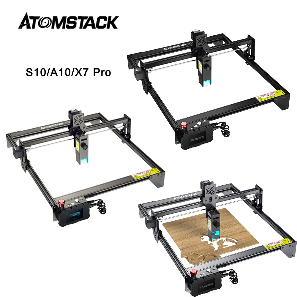 Новый небольшой лазерный штамп ATOMSTACK X7 Pro 50 Вт A10 / S10 ЧПУ Гранитный Камень