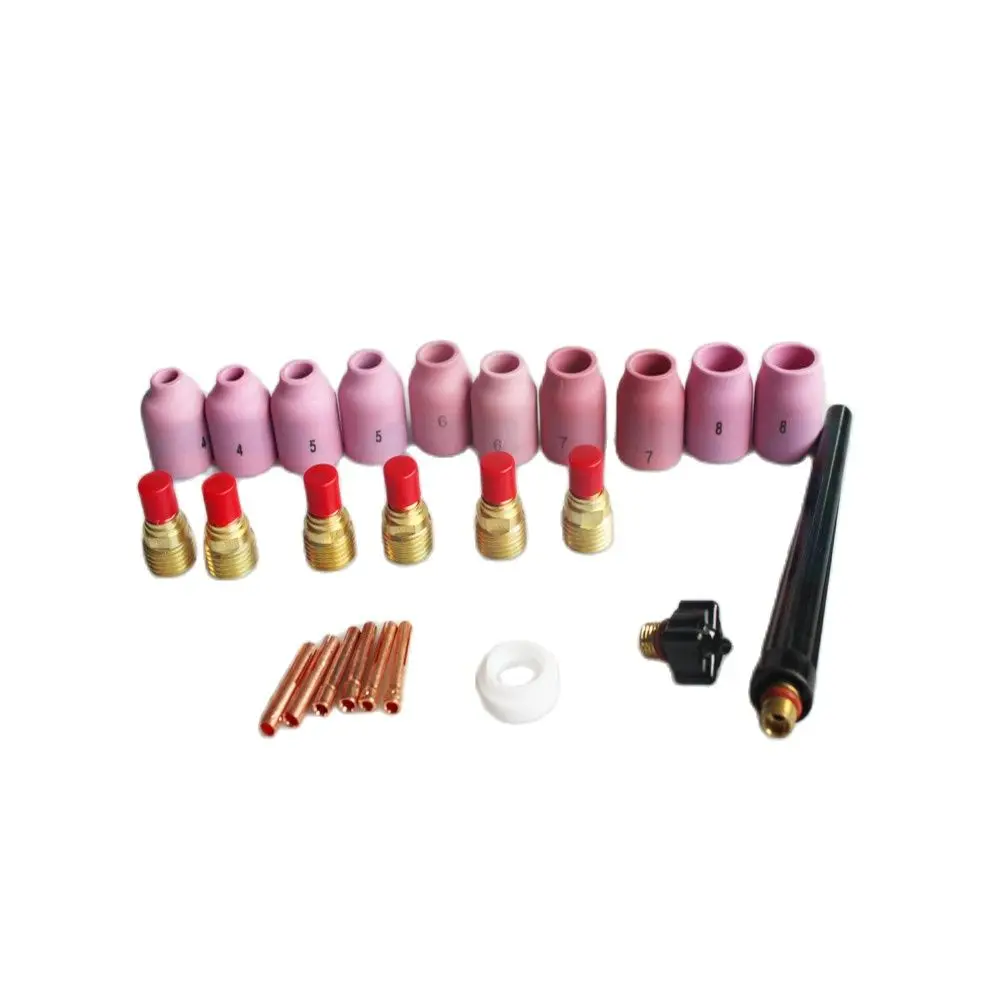 

Набор расходных материалов для гофонарь TIG WP9, WP20, WP25, 53N, керамическая Цанга 13N, 25 шт.