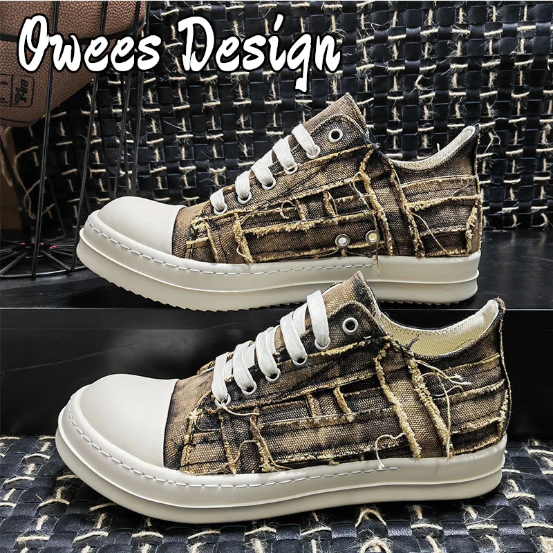 Дизайнерская весенне-Летняя женская парусиновая обувь oherba с низким верхом на