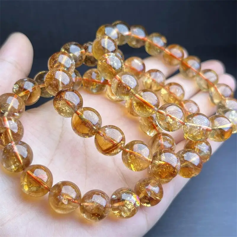 Натуральный цитриновый браслет лечебный фэншуй камень для женщин и мужчин