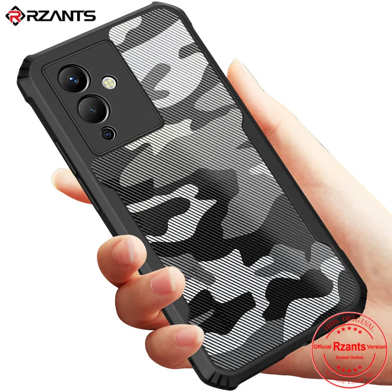 

Rzants For Infinix Note 12 12 Pro 5G Case Hard [Camouflage Beetle] Hybrid Shockproof Slim Crystal Clear Cover