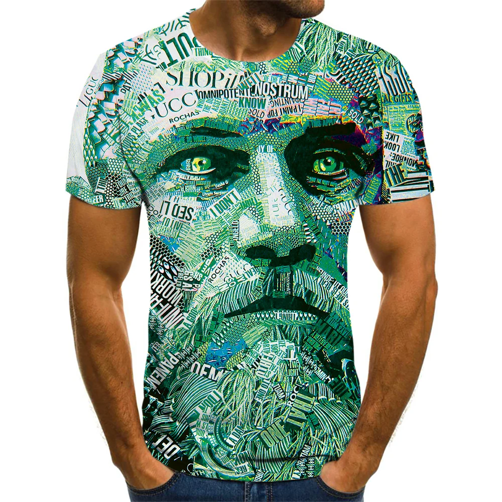 

2022 Harajuku Hot Irregular Pattern Geometry Four Seasons Cool Breathable Sports 3D Printed T-shirt Japanese Animation Full Size