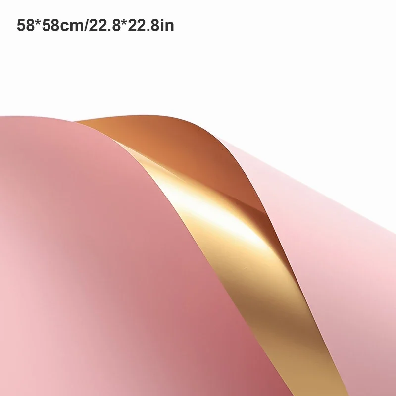 

Золотая двусторонняя оберточная бумага для цветов