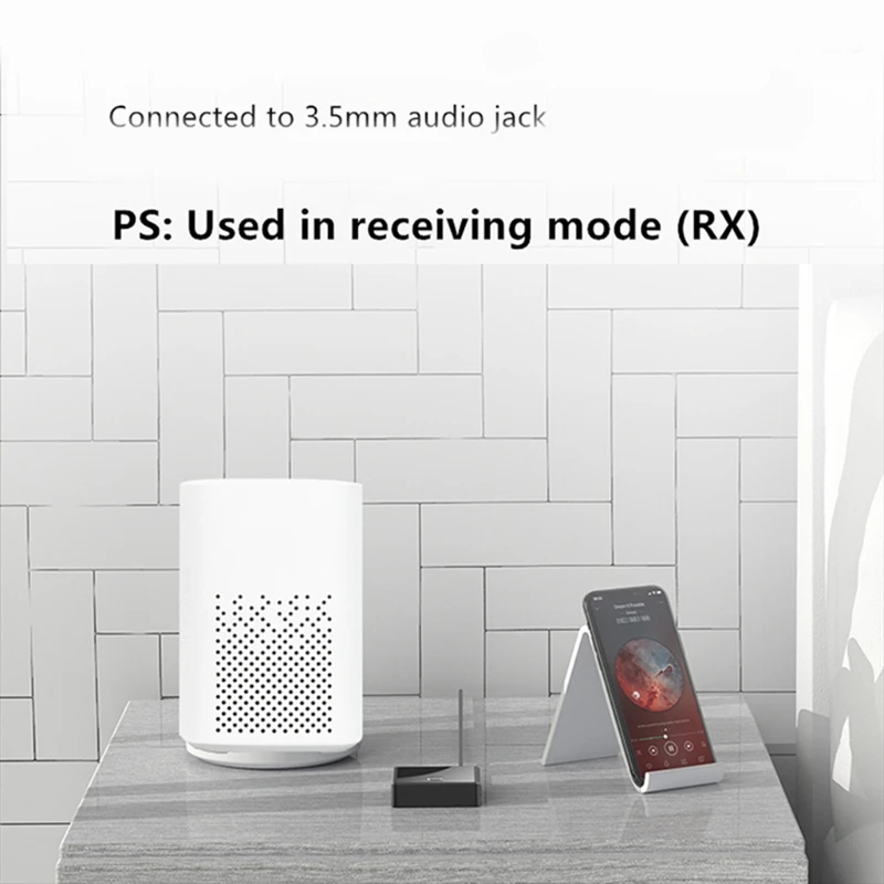 

2 In 1 Bluetooth-compatible 5.0 Audio Receiver Transmitter Adapter AUX 3.5MM Jack Wireless Transmitter Module for PC
