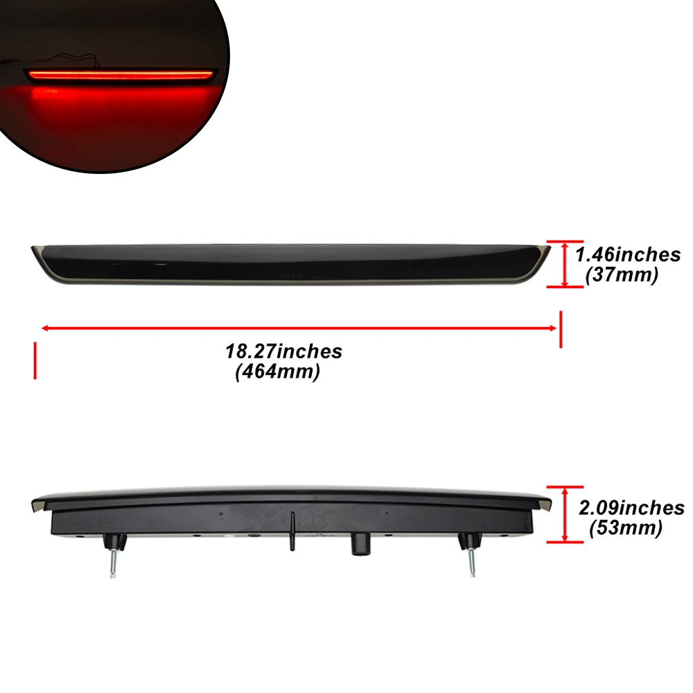 

Для 2007-2014 Chevrolet Tahoe Suburban 1500 2500 GMC Yukon/Yukon XL 1500 2500 светодиодный центральный высокий крепление третьего и третьего стоп-сигнала