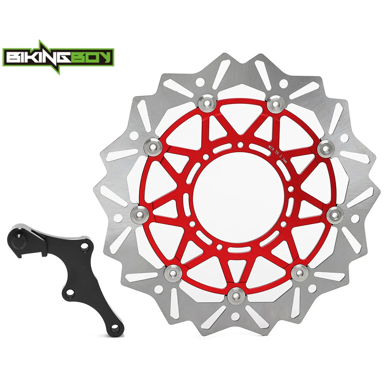 Передний Кронштейн дискового ротора тормозного диска BIKINGBOY 320 мм для Honda CRF250R CRF450R