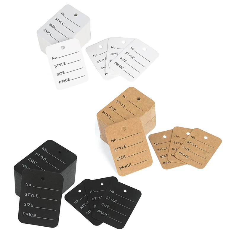 

1000 PCS Price Tags Clothes Size Tags Coupon Tags Making Tag Store Tags Clothing Tags, 1.94 X 1.38Inch