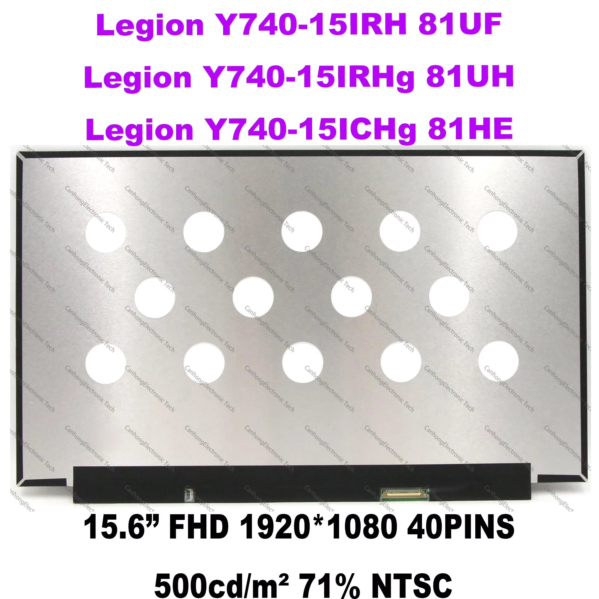 15, 6- FHD -   Lenovo Legion NV156FHM-N4J 81  Y740-15IRH 81UH Y740-15IRHg 81HE 40PINS