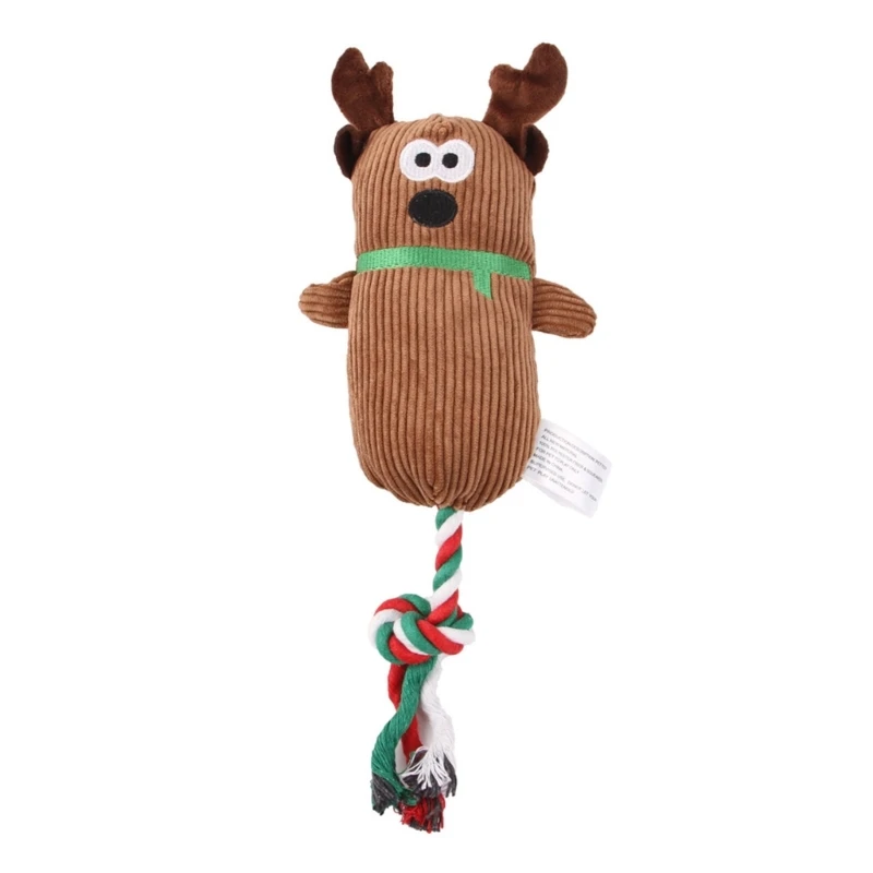 

Плюшевая жевательная игрушка для собаки, милая Рождественская Набивная игрушка для собаки, Интерактивная собака для M6CE