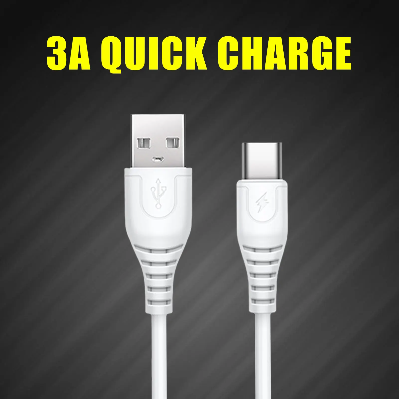 Кабель USB Type-C 3A для быстрой зарядки шнур зарядного устройства телефонные кабели и