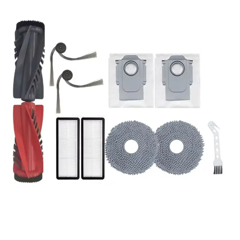 Фото ABVI-Запасные части для Roborock Qrevo C/Curv/Curvc/Edge/Edgec/5AE/S5V - Комплект: основная и боковые щетки, насадка для влажной уборки, фильтр, мешок для сбора пыли для робота-пылесоса U №1