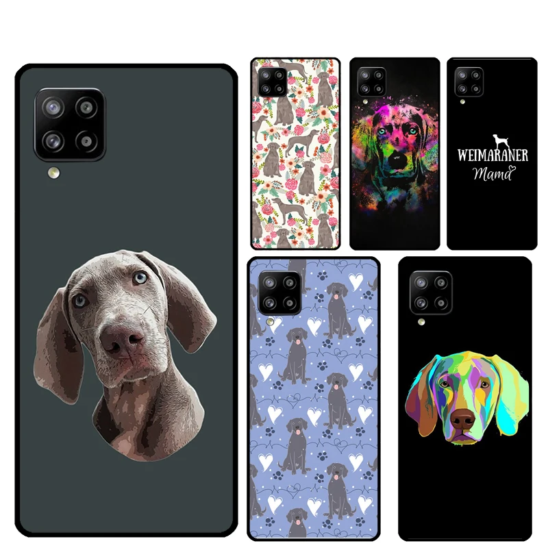 Чехол Weimaraner Dog для Samsung Galaxy A55 A35 A15 A36 A56 A26 A16 A22 A32 A52 A54 A34 A53 A33 A13 A06 A05