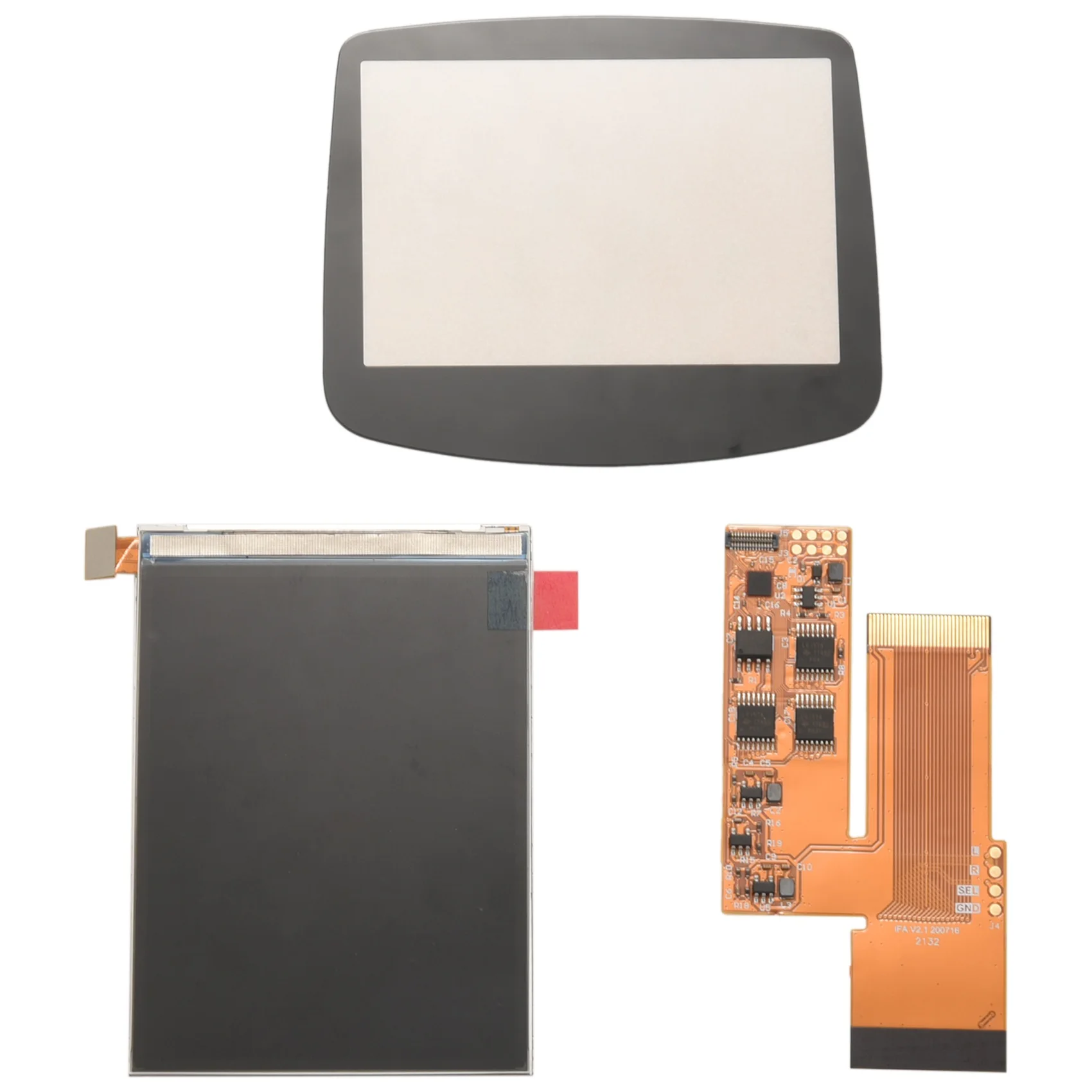 

Replacement IPS LCD Screen with Ribbon Cable Screen Cover Repair Full Kit for GameBoy Advance Game Console