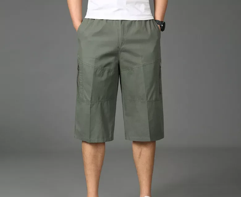 

Брендовые летние мужские брюки MRMT 2022, свободные пляжные брюки для отдыха среднего возраста на 7 минут, для мужчин, из чистого хлопка, до колен...