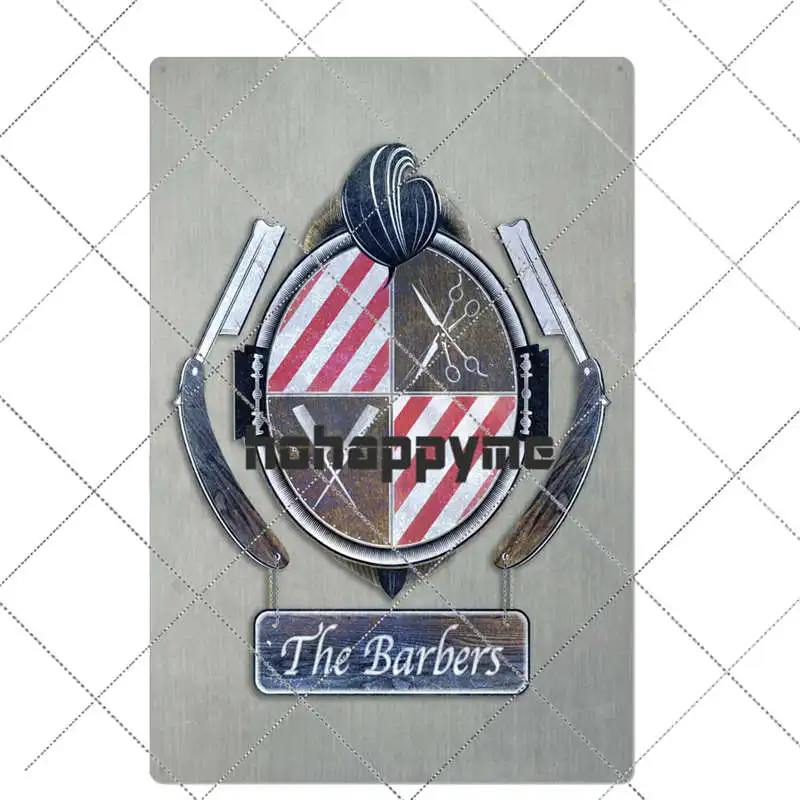 Металлический винтажный знак для парикмахера плакат кафе бара паба настенный
