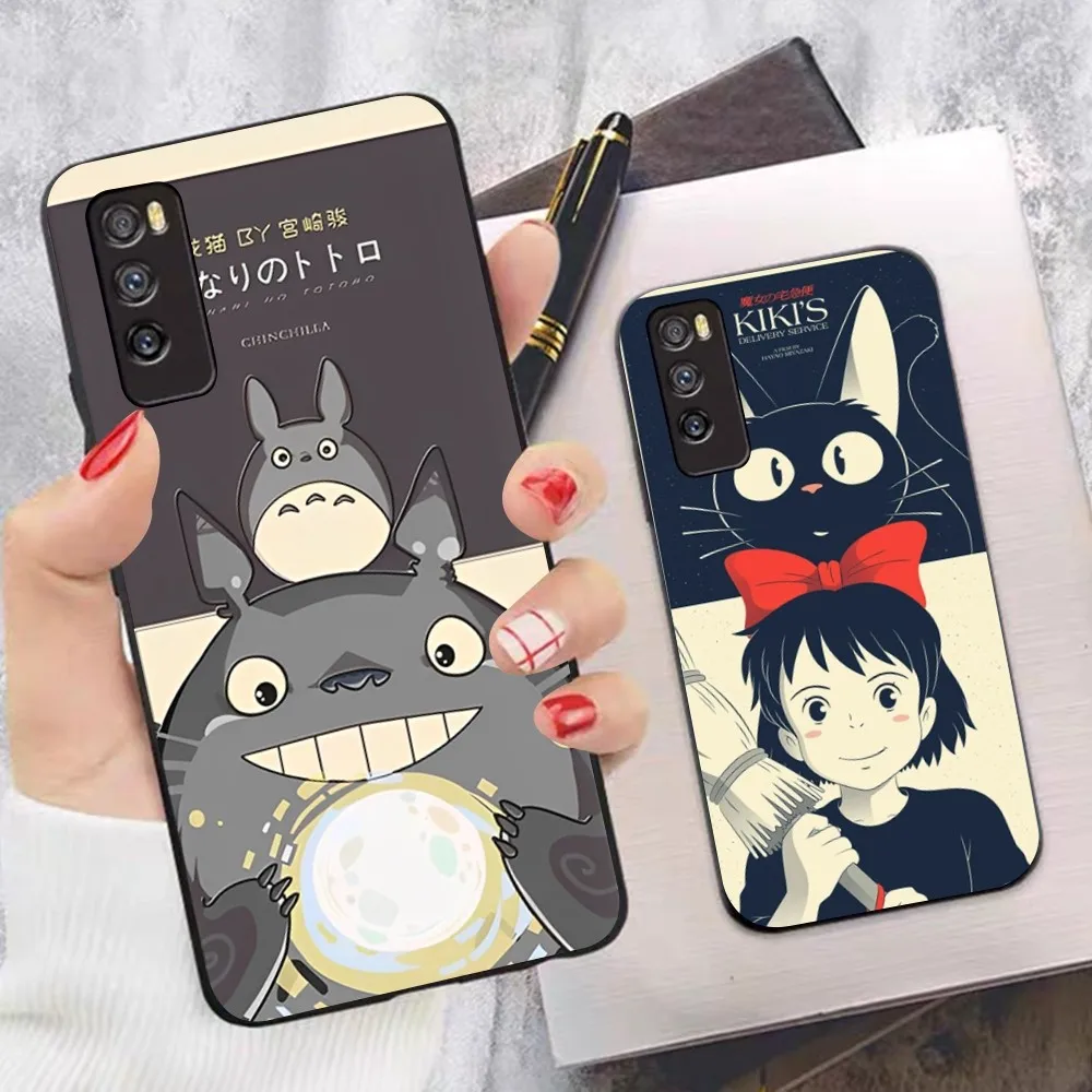 

Cute Totoro Miyazaki Anime No Face Phone Case For Huawei Mate 10 20 30 40 50 lite pro Nova 3 3i 5 6 SE 7 pro 7SE