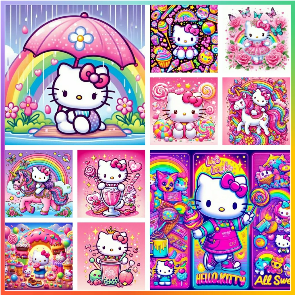 5D Комплект Алмазной Живописи Полная Круглая Дрель Сделай Сам Вышивка Красочная