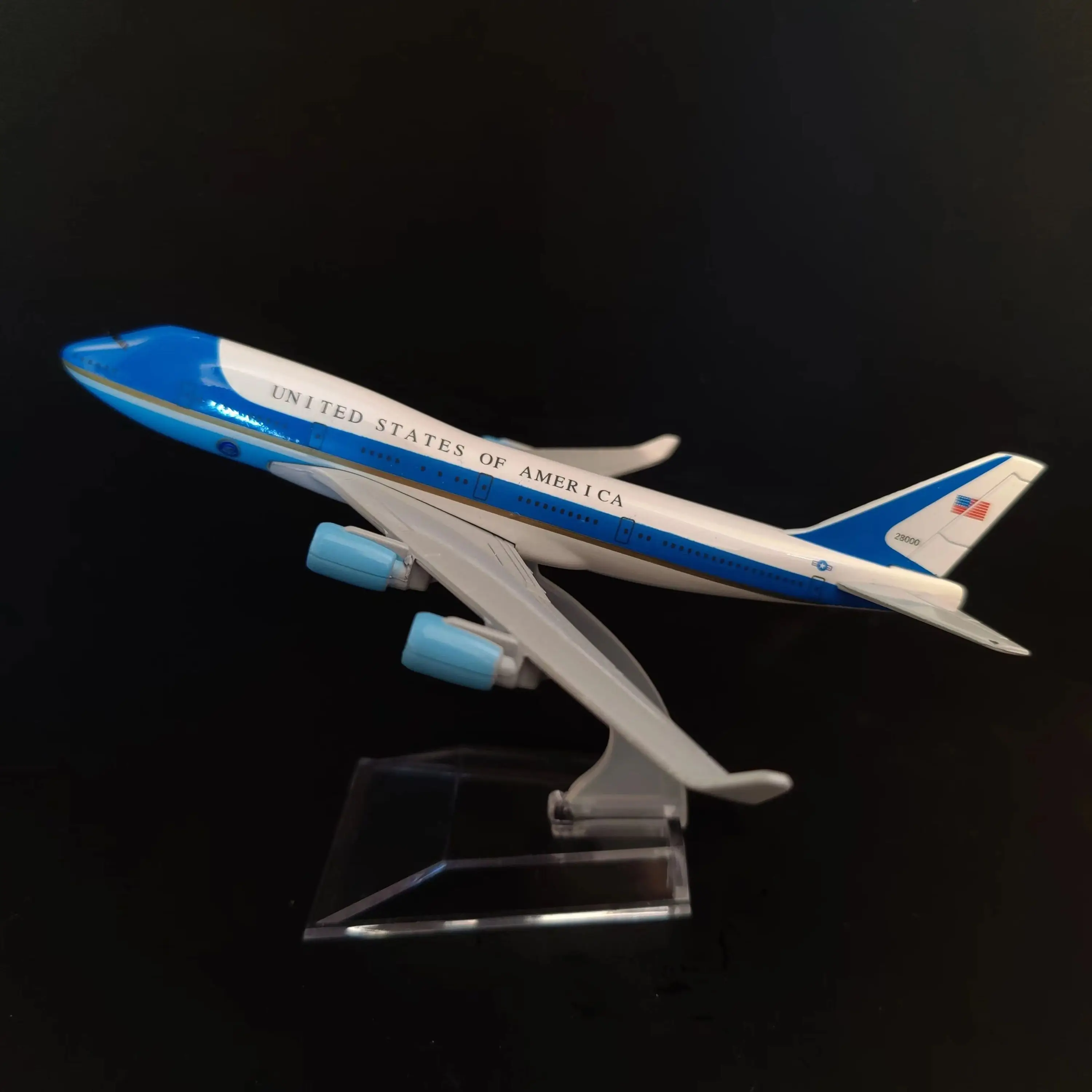 

Scale 1:400 Metal Aircraft Replica, US Force One Plane Boeing Airbus Airplane Model Miniature, Aviation Gift Toy for Boy