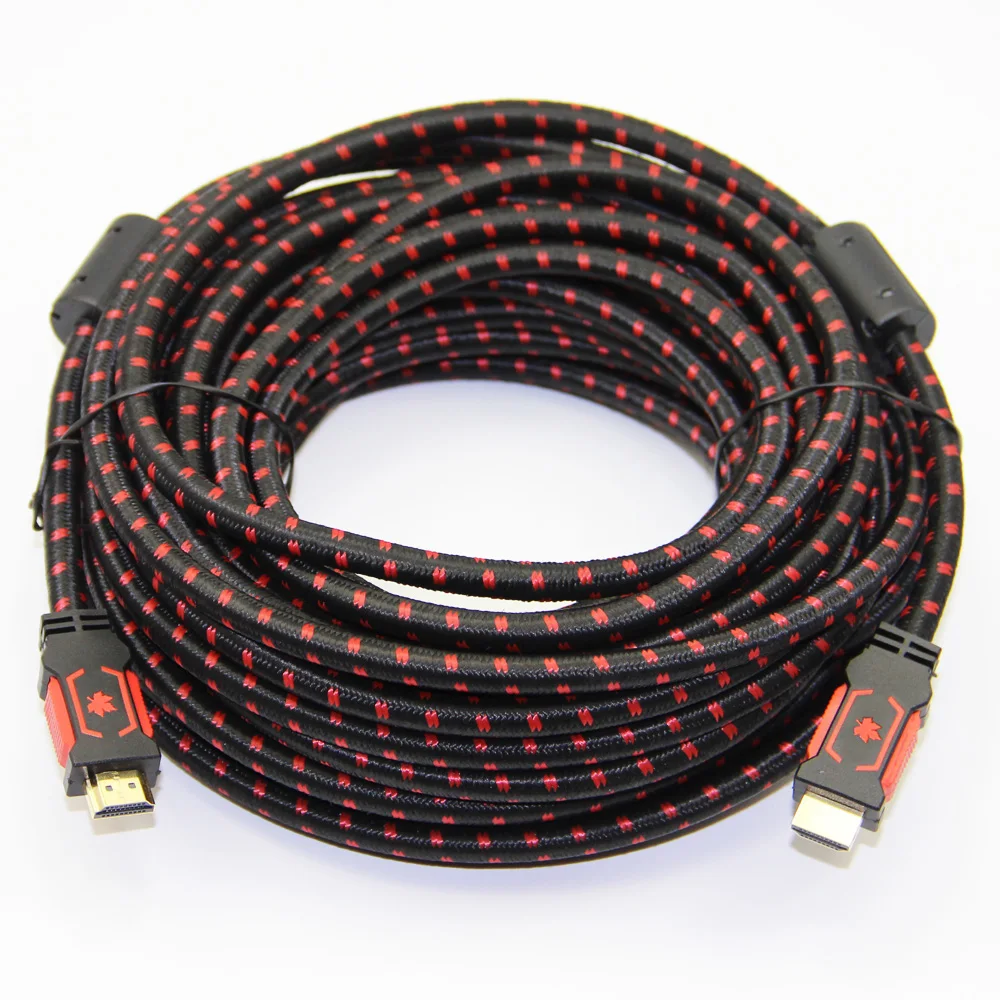 Нейлоновый Плетеный HDMI-совместимый кабель Bochara совместимый с HDMI 2 0 (4K x 2K) Ethernet