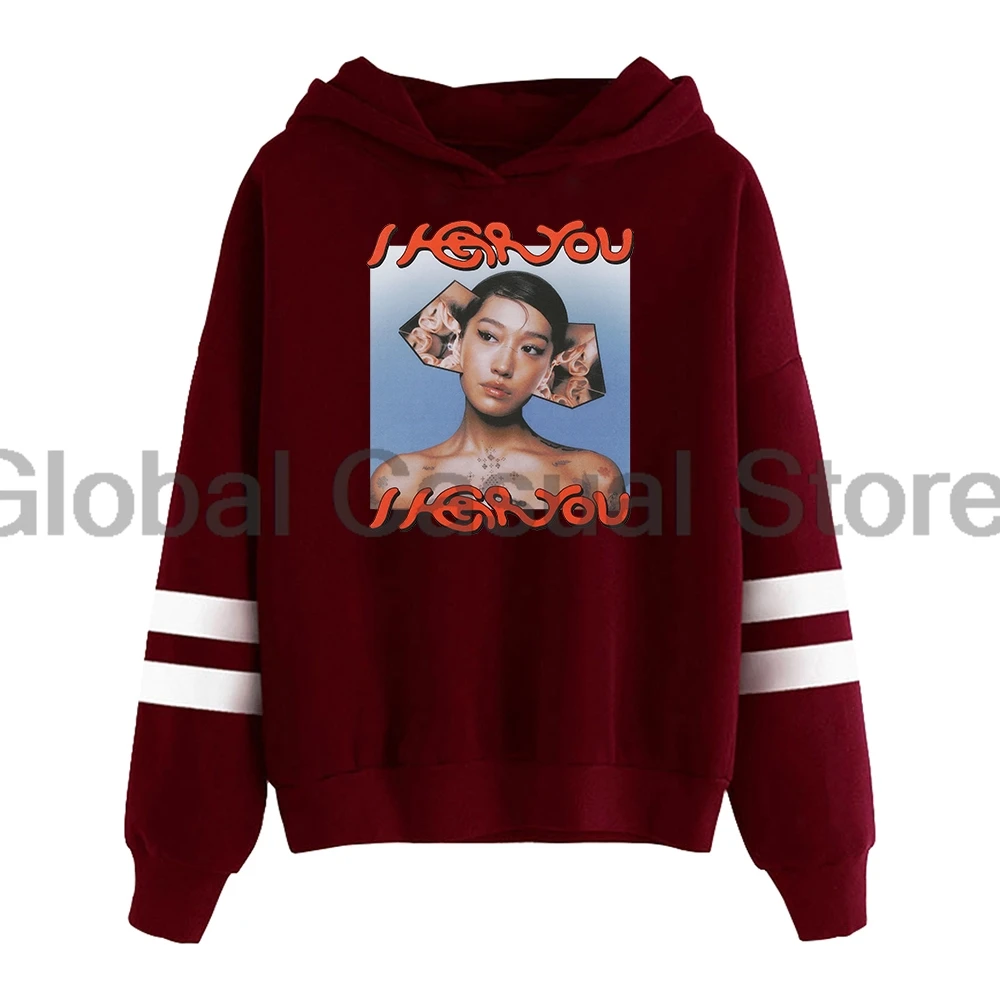 Толстовка с капюшоном Peggy Gou Я тебя слушаю 2024 г. уличная одежда без карманов для