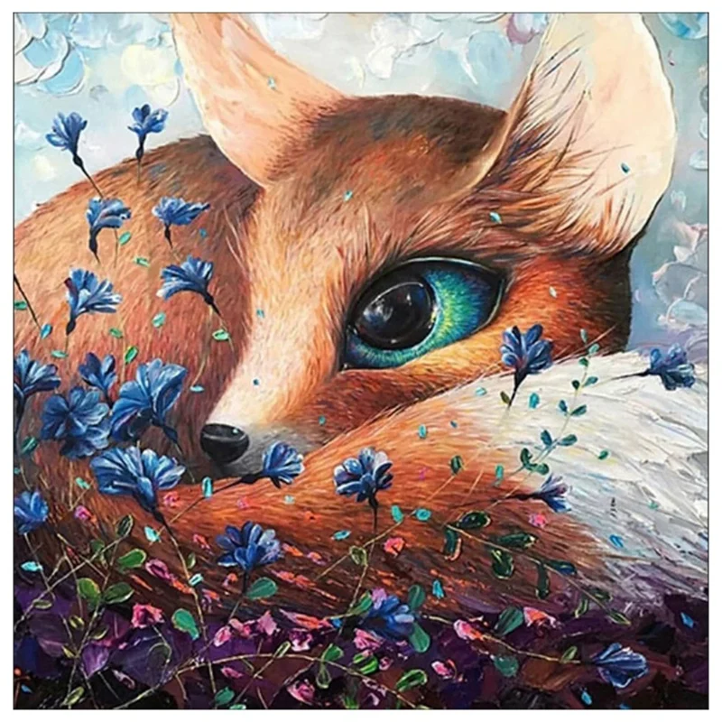 

Алмазная живопись, наборы животных, полные круглые сверла, DIY фотообои, домашний декор, подарок