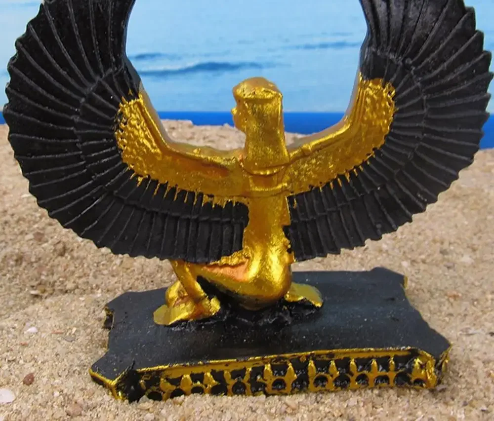 Медная статуя песочный стол аксессуары для песка животное ISIS орел король коробка