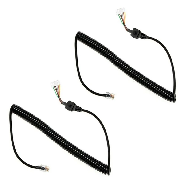 

New 2X Car Hand Speaker Microphone Cable For YAESU MH-48 MH-48A6J FT-8800R FT-8900R FT-7900R FT-1807 FT-7800R