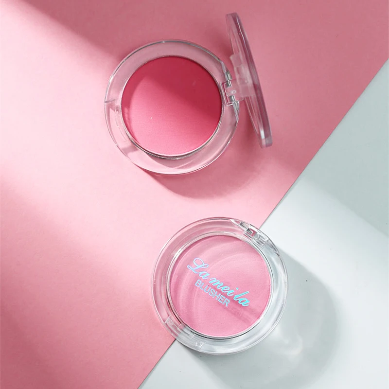 Румяна молочный чай персиковая Палитра 6 цветов минеральный пигмент для лица