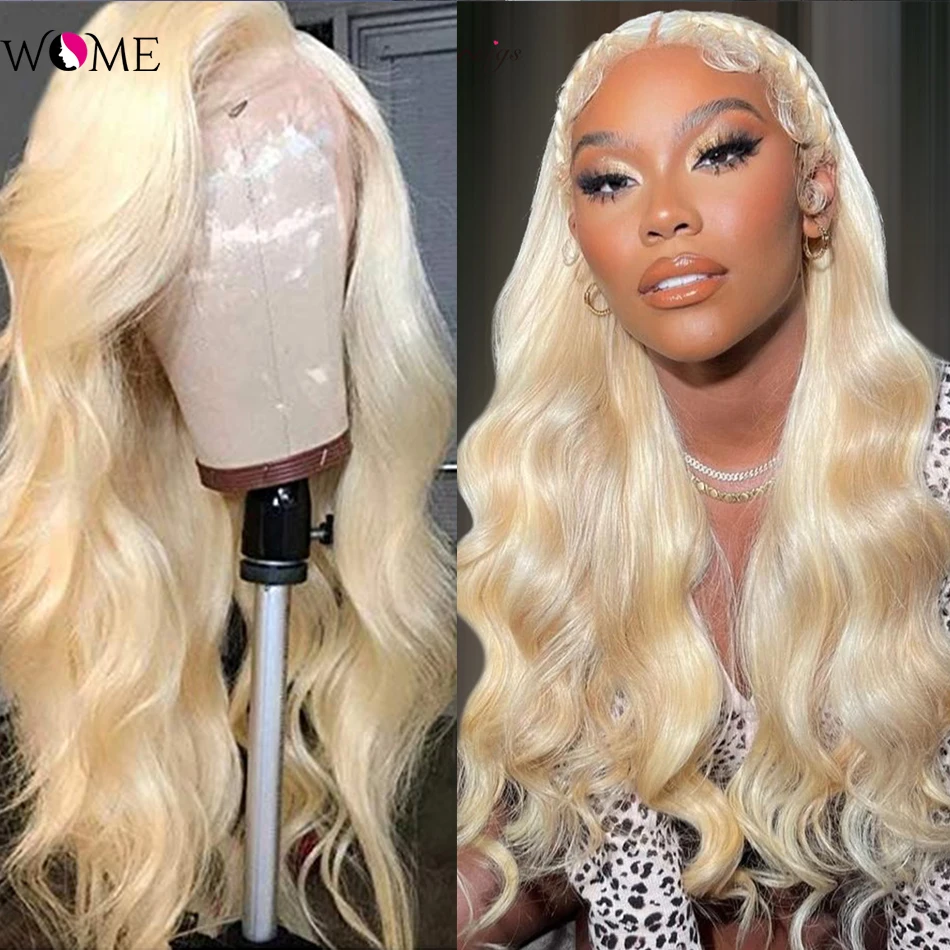 

WOME 613 Honey Blonde HD 13x4 Lace Frontal Human Hair Wigs Brazilian Body Wave 13x4 Lace Front Wigs Remy Colored Wigs For Women