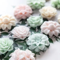 new diy handmade flowers shape moulds silicone soap molds for kitchen bundt cake cupcake pudding candle soap making tool