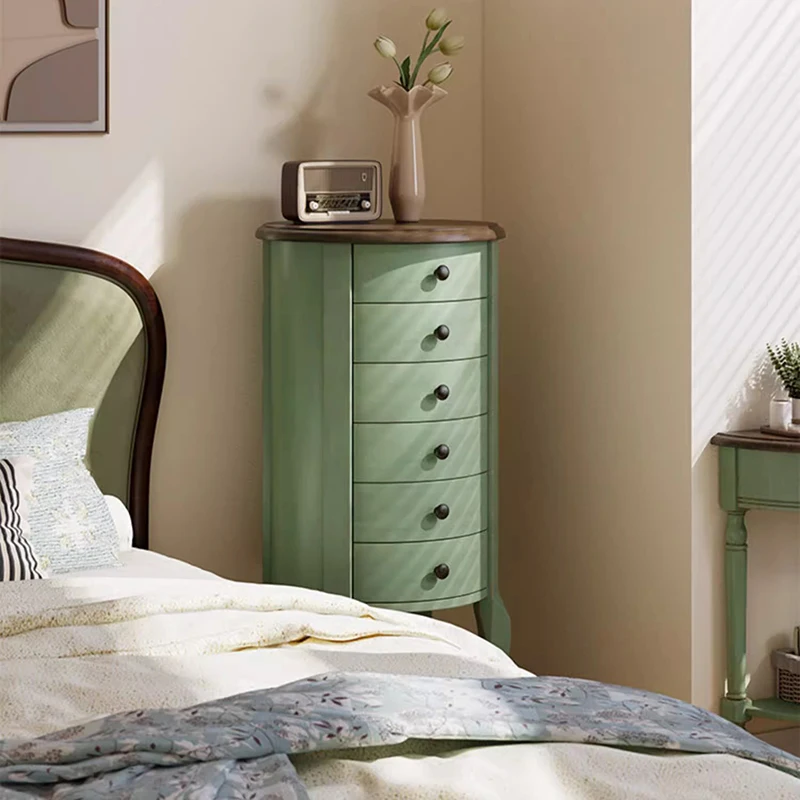 Комод для спальни Винтажный Зеленый скандинавский дизайнерский шкаф