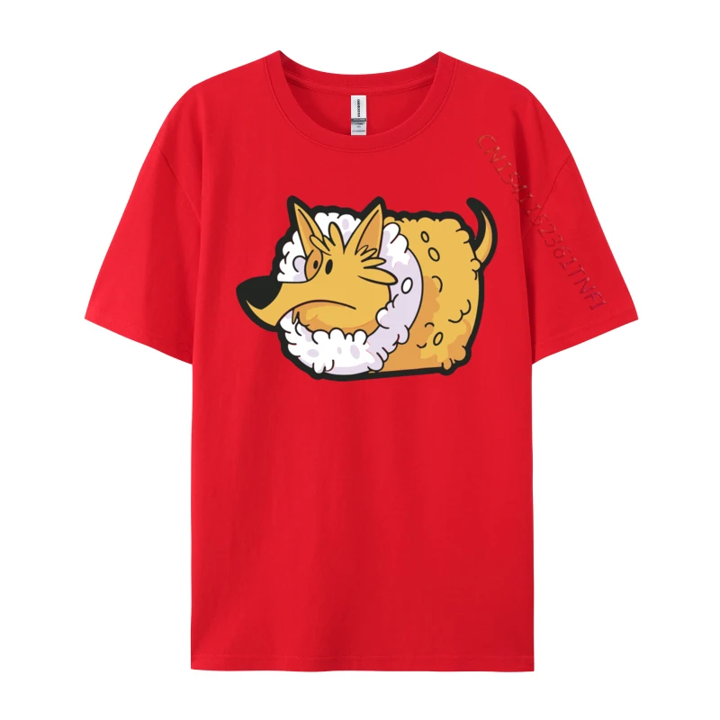 Dogs And Sushi Japanese Food Funny Dog Ginger Custom T-Shirt Tops Shirt Special Cotton Casual Sweatshirts Crazy Men